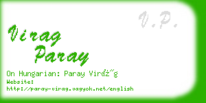 virag paray business card